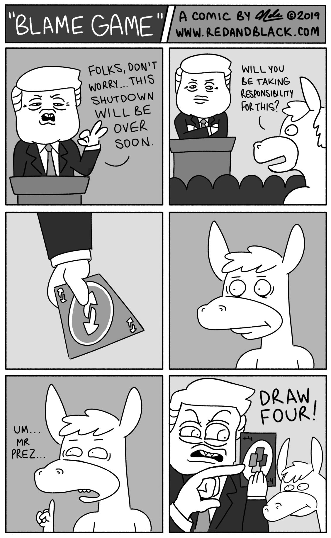 CARTOON - The Blame Game